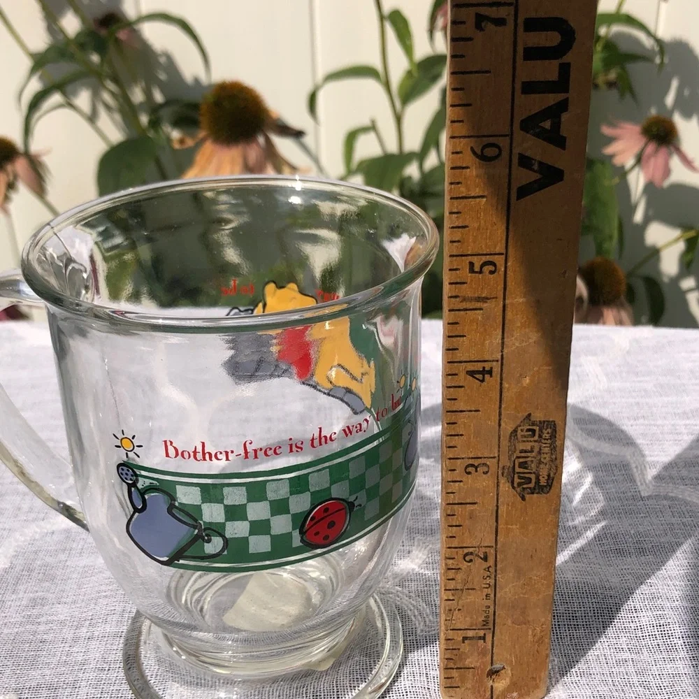 Vintage DISNEY WINNIE THE POOH Anchor Hocking coffee mug whimsical